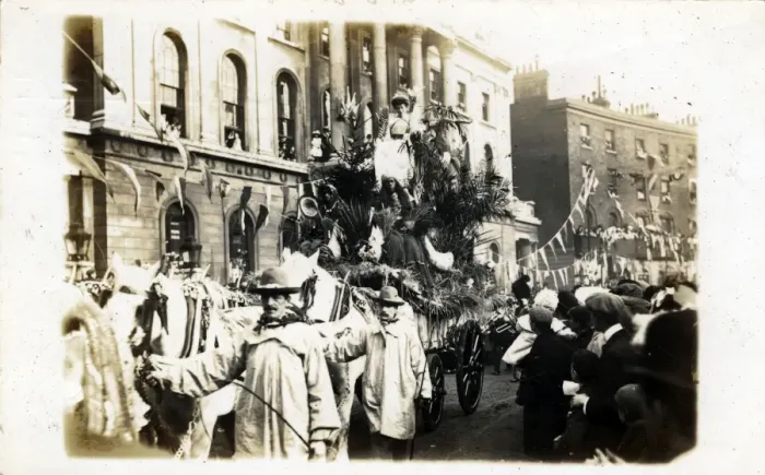 Framed Print : May Show Day Carnival, Thought to be at Bath, Somerset Framed Print : May Show Day Carnival, Thought to be at Bath, Somerset