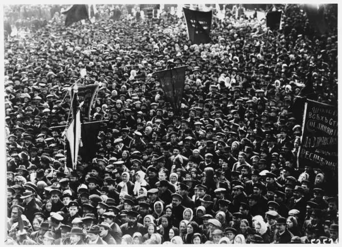 Framed Print : May Day Demonstrators