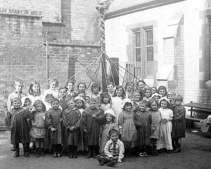 Framed Print : May Day at a school Framed Print : May Day at a school
