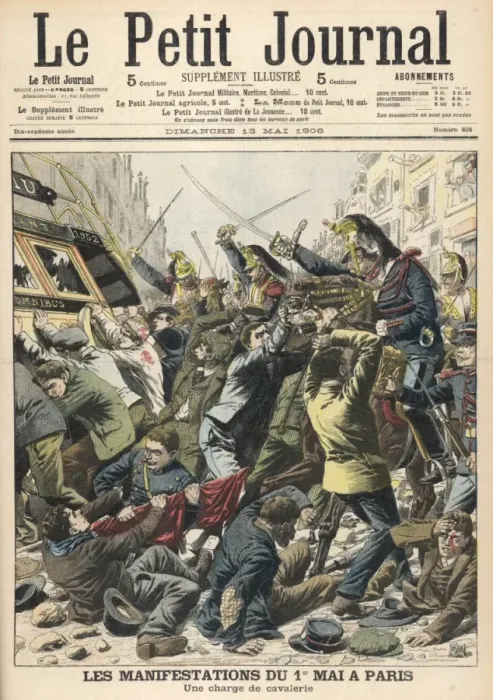 Framed Print : May Demo Broken Up / 1906 Framed Print : May Demo Broken Up / 1906