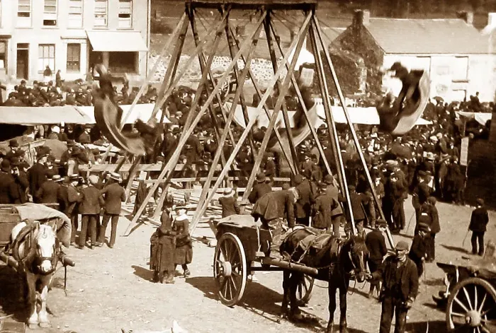 Framed Print : May Fair, Ballyclare, Ireland in 1883 Framed Print : May Fair, Ballyclare, Ireland in 1883