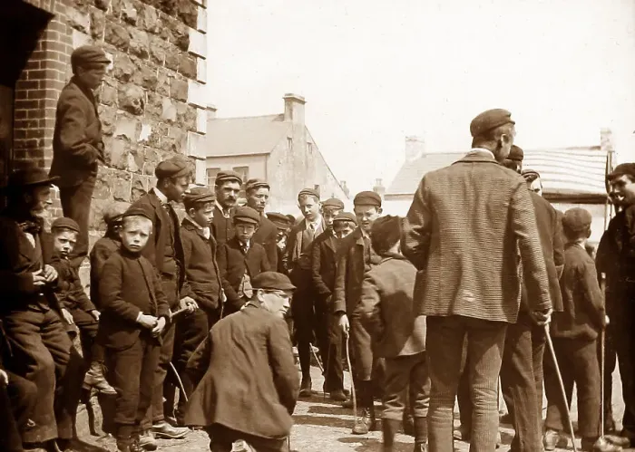 Framed Print : May Fair, Ballyclare, Ireland in 1883 Framed Print : May Fair, Ballyclare, Ireland in 1883