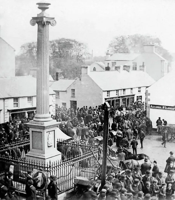 Framed Print : May Fair, Ballyclare, Ireland in 1883 Framed Print : May Fair, Ballyclare, Ireland in 1883