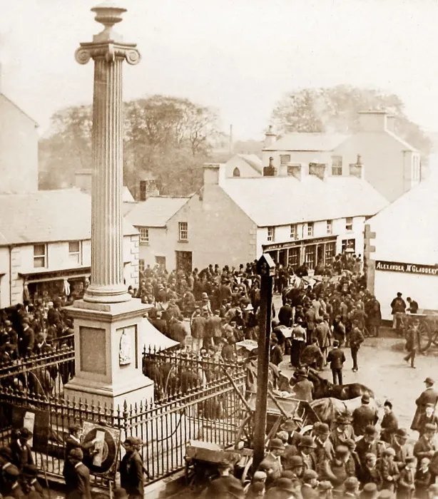 Framed Print : May Fair, Ballyclare, Ireland in 1883 Framed Print : May Fair, Ballyclare, Ireland in 1883