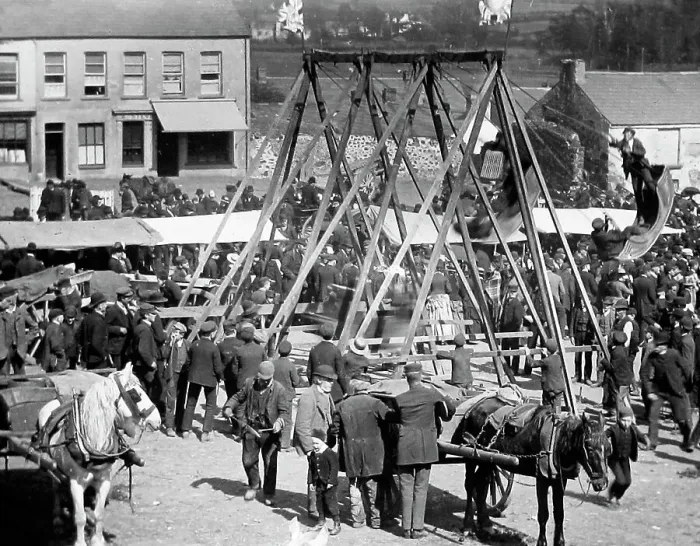Framed Print : May Fair, Ballyclare, Ireland in 1883 Framed Print : May Fair, Ballyclare, Ireland in 1883