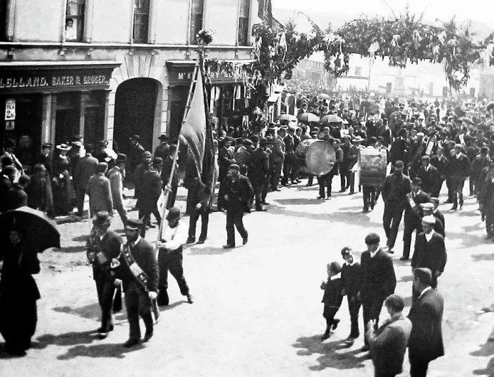 Framed Print : May Fair, Ballyclare, Ireland in 1883 Framed Print : May Fair, Ballyclare, Ireland in 1883