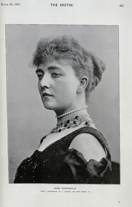 Framed Print : May Fortescue, actress, theatrical portrait in black gown Framed Print : May Fortescue, actress, theatrical portrait in black gown