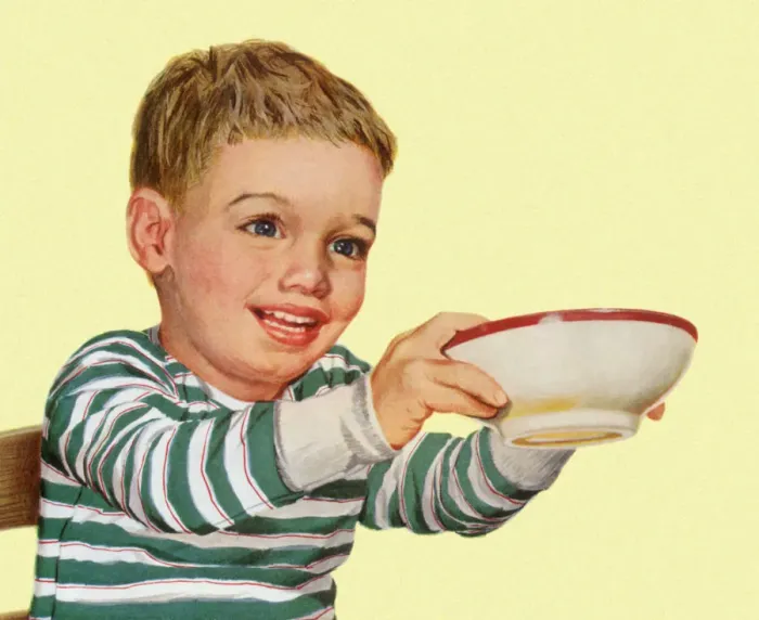 Framed Print : May I Have Some More? Date: 1950 Framed Print : May I Have Some More? Date: 1950