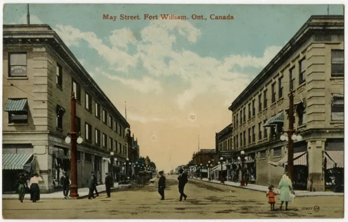 Framed Print : May Street, Fort William, Ontario, Canada Framed Print : May Street, Fort William, Ontario, Canada
