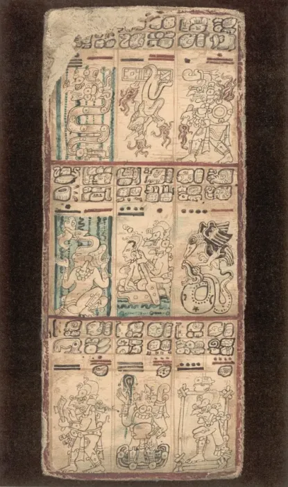Framed Print : Mayan Manuscript Framed Print : Mayan Manuscript
