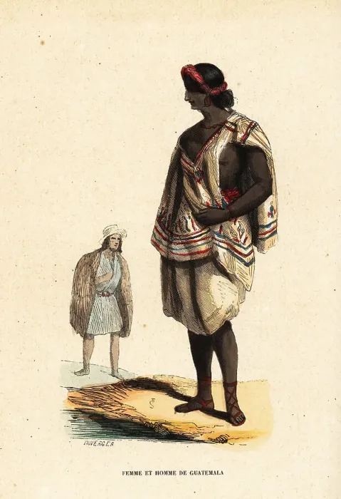 Framed Print : Mayan woman and man of Guatemala Framed Print : Mayan woman and man of Guatemala
