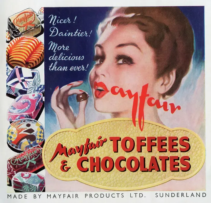 Framed Print : Mayfair Toffees and Chocolates, Sunderland Framed Print : Mayfair Toffees and Chocolates, Sunderland