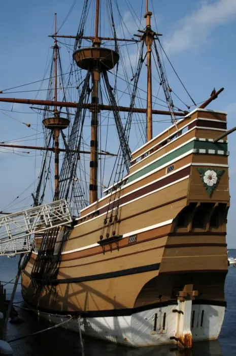 Framed Print : Mayflower II (replica) at State Pier. Plymouth. Massachusett Framed Print : Mayflower II (replica) at State Pier. Plymouth. Massachusett
