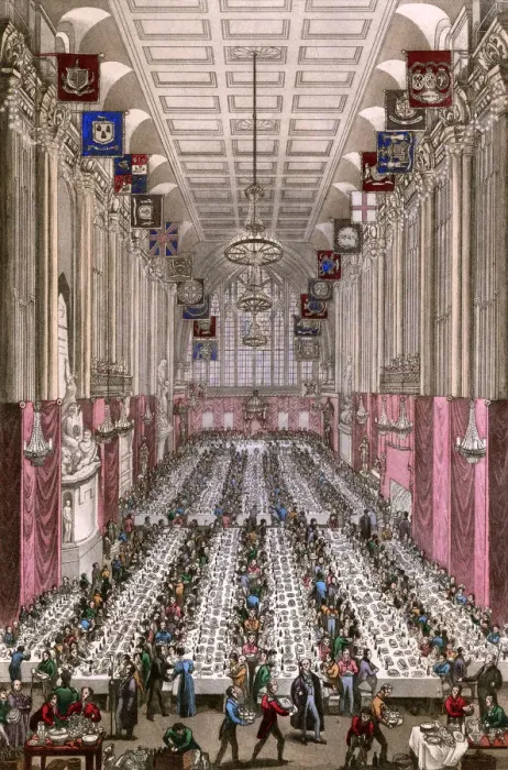 Framed Print : MAYORS BANQUET / GUILDHAL Framed Print : MAYORS BANQUET / GUILDHAL