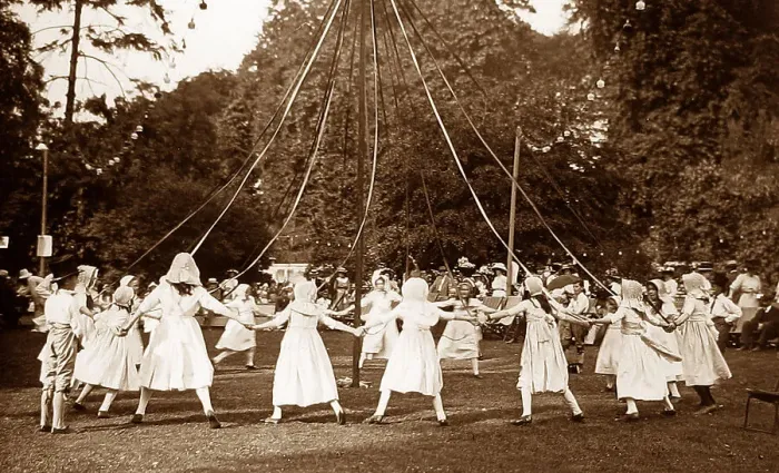 Framed Print : Maypole dancing Framed Print : Maypole dancing