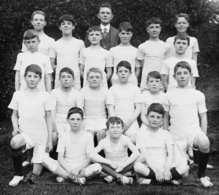 Framed Print : Maze Hill Boys Club gym class group photograph 1922 Framed Print : Maze Hill Boys Club gym class group photograph 1922