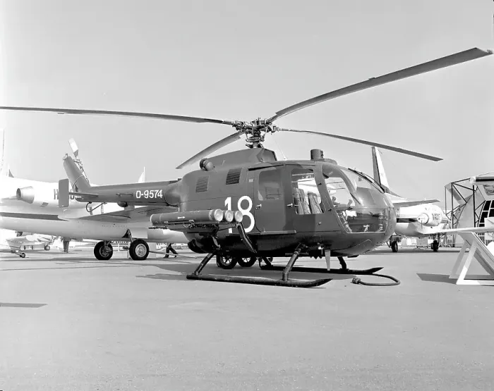 Framed Print : MBB BO-105C D-9574 Framed Print : MBB BO-105C D-9574