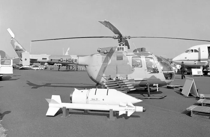 Framed Print : MBB Bo 105C D-HDER Framed Print : MBB Bo 105C D-HDER