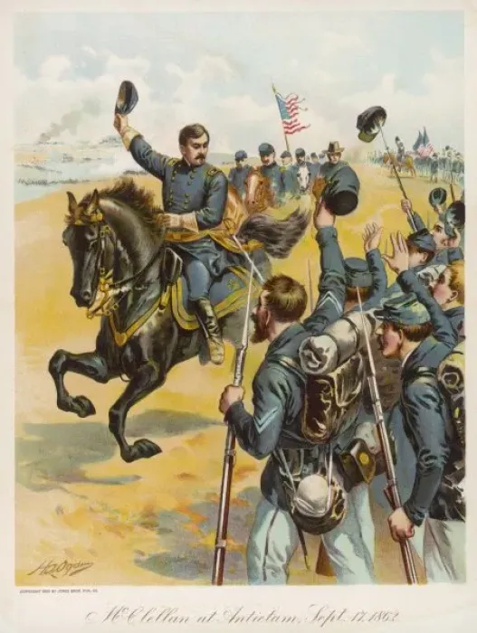 Framed Print : Mcclellan at Antietam Framed Print : Mcclellan at Antietam