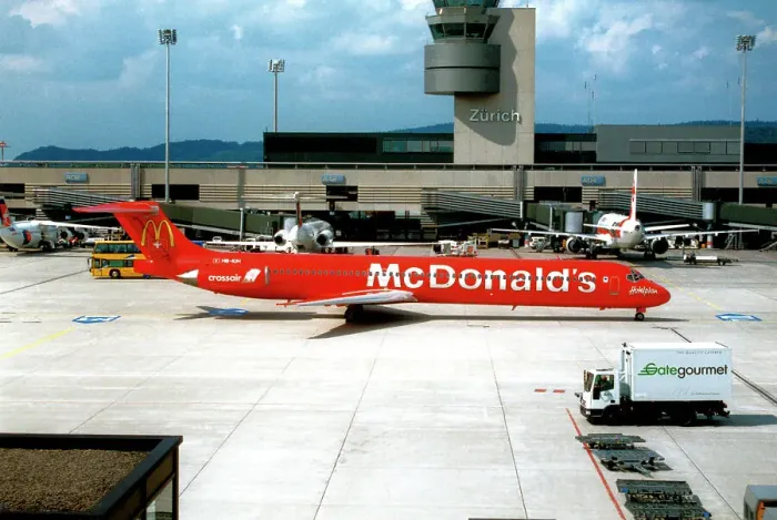 Framed Print : McDonnell Douglas MD-83 HB-IUH Framed Print : McDonnell Douglas MD-83 HB-IUH
