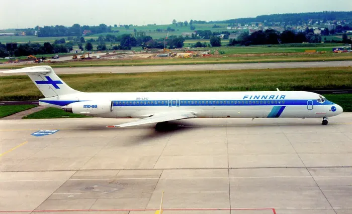 Framed Print : McDonnell Douglas MD-83 OH-LPG Framed Print : McDonnell Douglas MD-83 OH-LPG