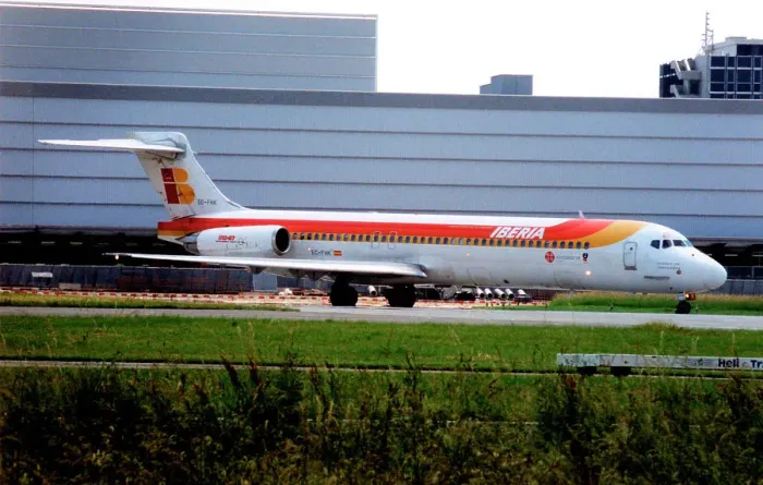 Framed Print : McDonnell Douglas MD-87 EC-FHK Framed Print : McDonnell Douglas MD-87 EC-FHK