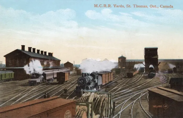 Framed Print : MCRR Yards, St Thomas, Ontario, Canada Framed Print : MCRR Yards, St Thomas, Ontario, Canada