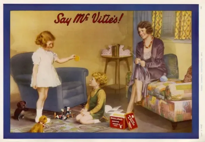 Framed Print : Mcvities Biscuits 1935