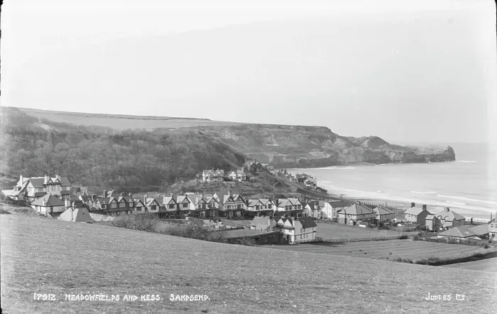 Framed Print : Meadowfields and Ness, Sandsend Framed Print : Meadowfields and Ness, Sandsend