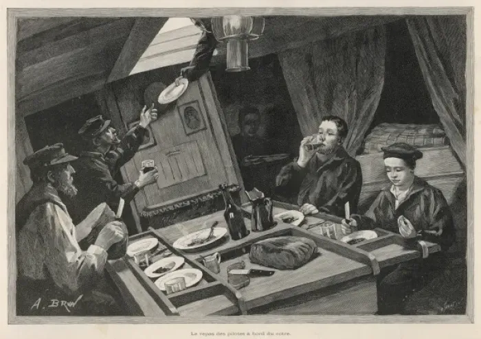 Framed Print : Meal Aboard the Cutter Framed Print : Meal Aboard the Cutter