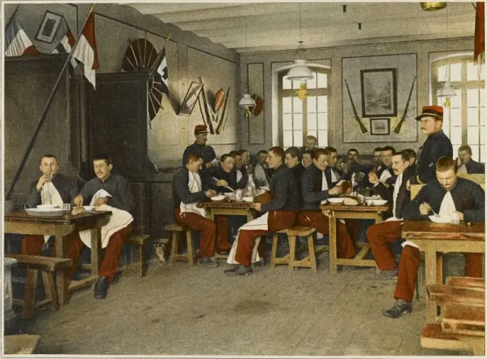 Framed Print : Mealtime in Barracks Framed Print : Mealtime in Barracks