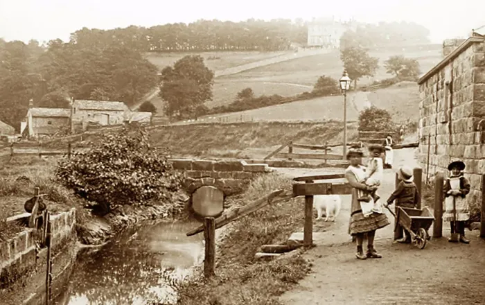 Framed Print : Meanwood Vale, Leeds, Victorian period Framed Print : Meanwood Vale, Leeds, Victorian period