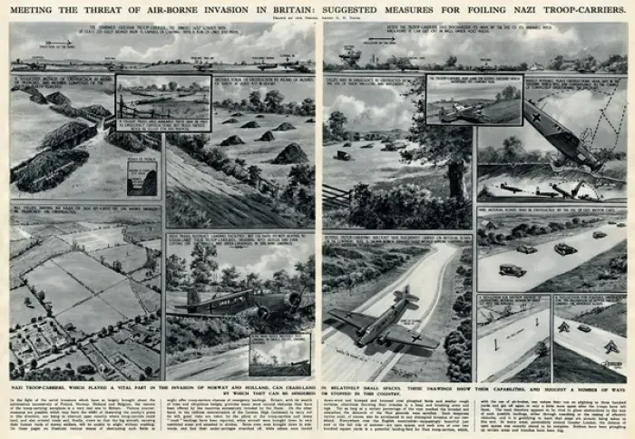 Framed Print : Measures for foiling troop carriers by G. H. Davis Framed Print : Measures for foiling troop carriers by G. H. Davis
