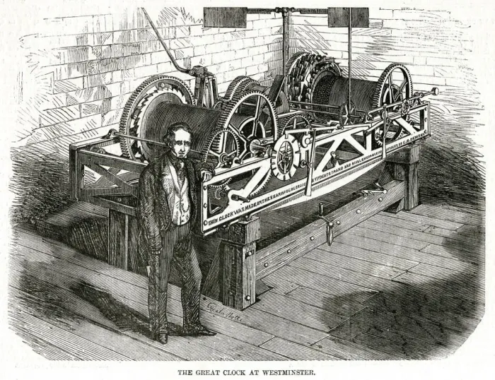Framed Print : Mechanism of the Great Cloak 1857 Framed Print : Mechanism of the Great Cloak 1857
