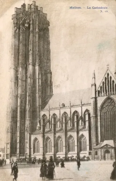 Framed Print : Mechelen: cathedral of St Rombaux Framed Print : Mechelen: cathedral of St Rombaux
