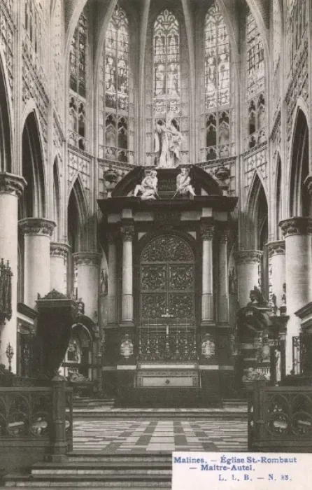 Framed Print : Mechelen: cathedral of St Rombaux - Main Altar Framed Print : Mechelen: cathedral of St Rombaux - Main Altar