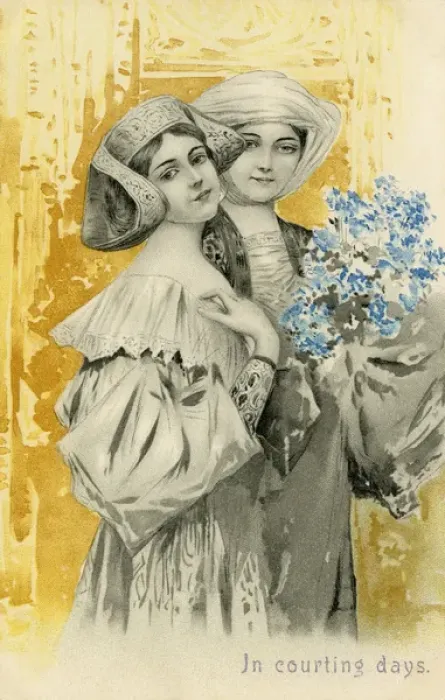 Framed Print : Medaeval ladies Framed Print : Medaeval ladies