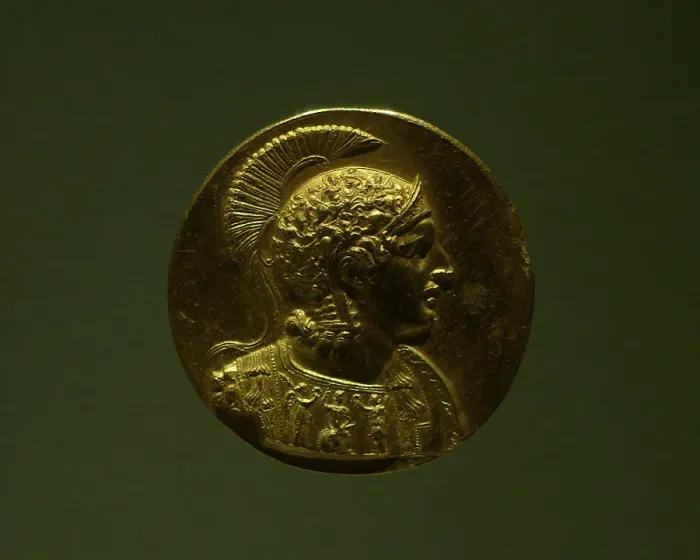 Framed Print : Medaillon depicting a cuirassed bust of Alexander the Great Framed Print : Medaillon depicting a cuirassed bust of Alexander the Great