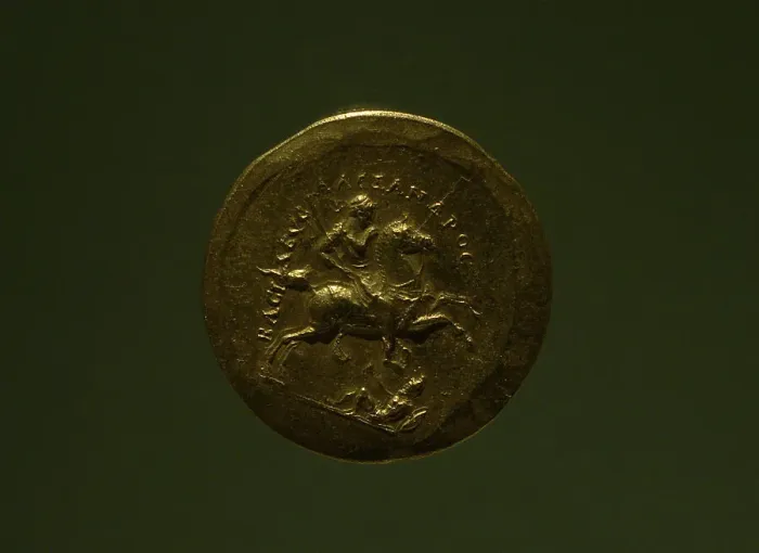 Framed Print : Medallion depicting Alexander the Great, wearing a diadem Framed Print : Medallion depicting Alexander the Great, wearing a diadem