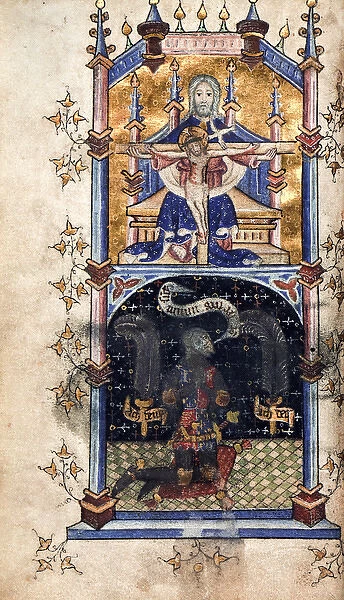 Medieval illumination: Edward the Black Prince