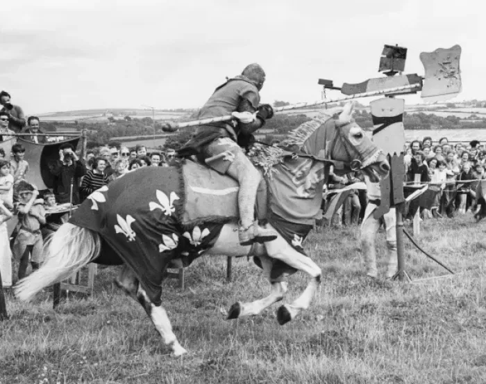 Framed Print : Medieval jousting event, Cornwall Framed Print : Medieval jousting event, Cornwall
