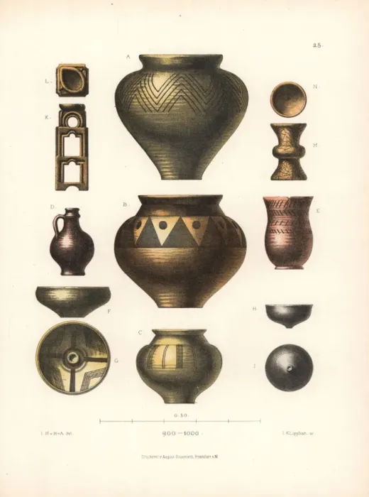 Framed Print : Medieval pottery Framed Print : Medieval pottery