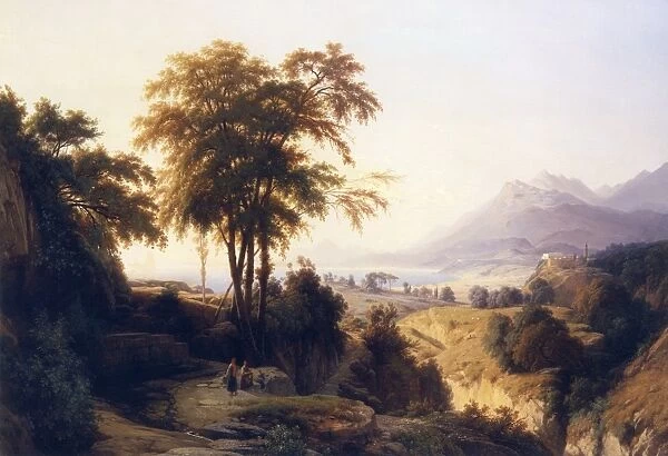 A Mediterranean Landscape, by Louis Auguste Lapito