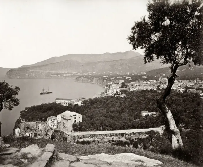 Framed Print : Mediterranean view at Sorrento, Italy Framed Print : Mediterranean view at Sorrento, Italy