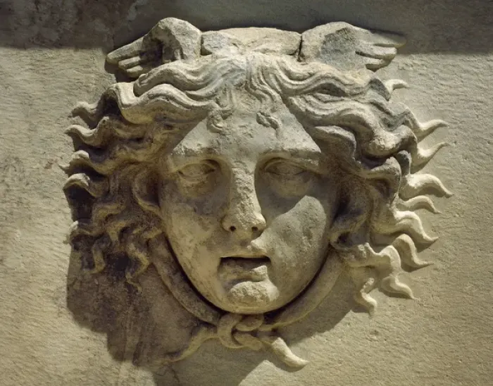 Framed Print : Medusa. Relief. Aphrodisias. Turkey Framed Print : Medusa. Relief. Aphrodisias. Turkey