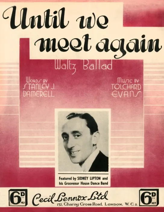 Framed Print : Until we meet again - Music Sheet Cover Framed Print : Until we meet again - Music Sheet Cover