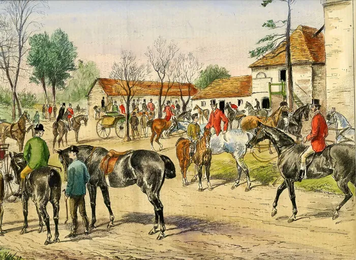 Framed Print : Meet of West Kent Hunt At Sevenoaks, Kent Framed Print : Meet of West Kent Hunt At Sevenoaks, Kent