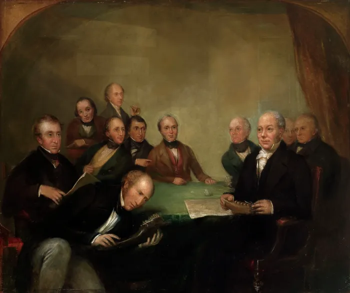 Framed Print : Meeting of the British Association Meeting at Newcastle Framed Print : Meeting of the British Association Meeting at Newcastle
