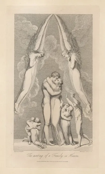 Framed Print : The Meeting of the Family in Heaven Framed Print : The Meeting of the Family in Heaven