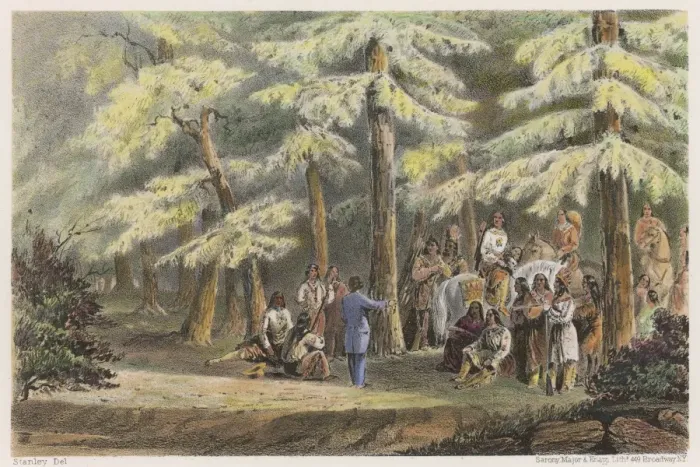 Framed Print : Meeting Nez Perces Framed Print : Meeting Nez Perces